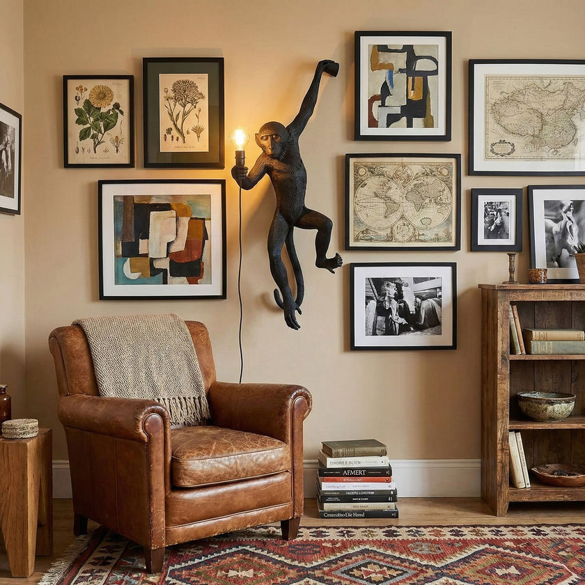 Monkey Wall Lamp