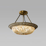 Antique Brass & Amber