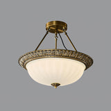 Antique Brass & White