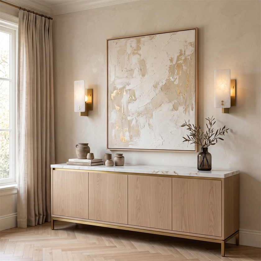 Albaria Alabaster Wall Sconce