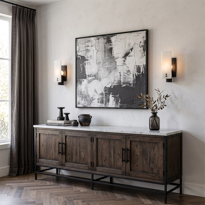 Albaria Alabaster Wall Sconce