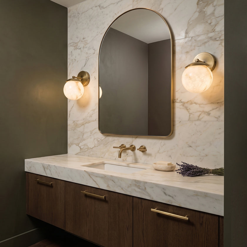 Albisor Alabaster Wall Sconce