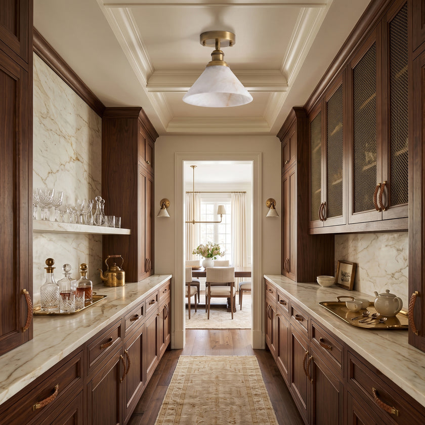 Amelia Alabaster Flush Mount