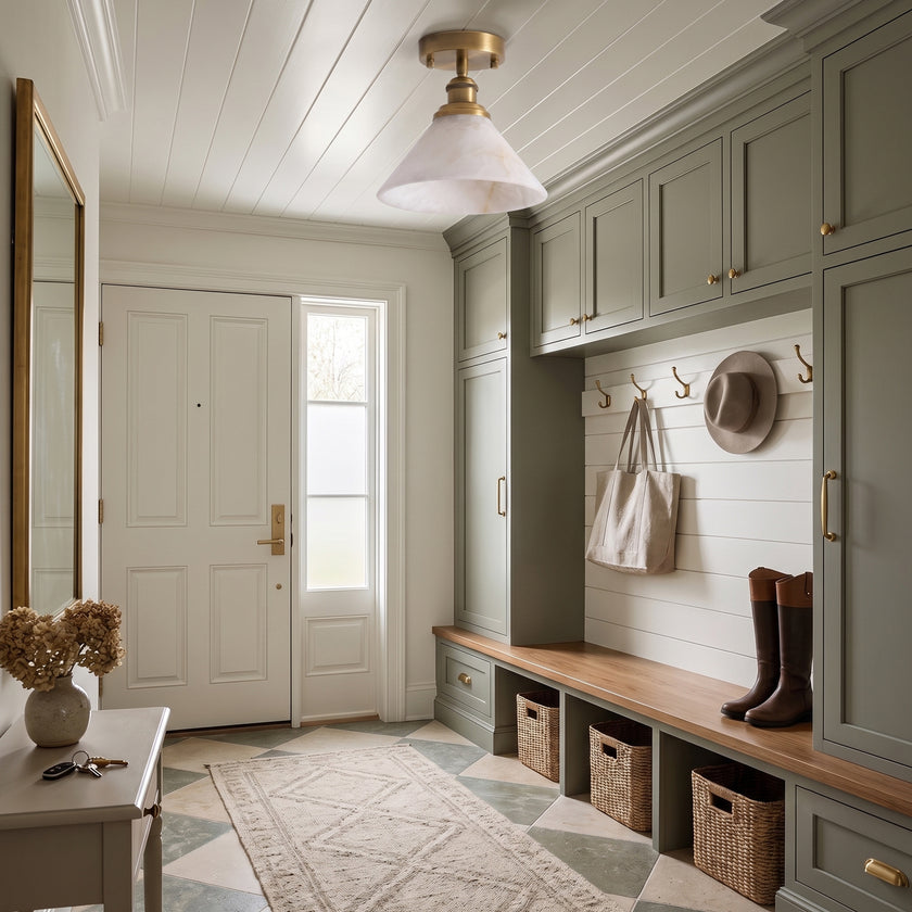 Amelia Alabaster Flush Mount