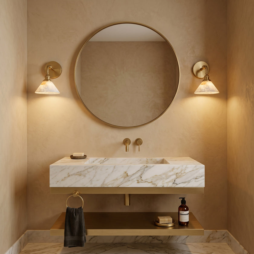 Amelia Alabaster Wall Sconce