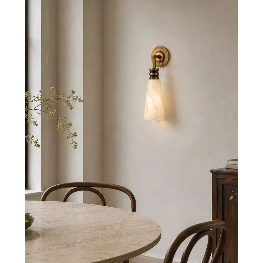 Annulita Alabaster Wall Sconce
