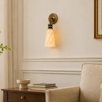 Annulita Alabaster Wall Sconce