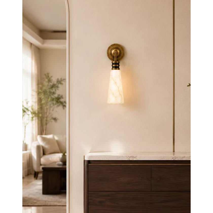 Annulita Alabaster Wall Sconce