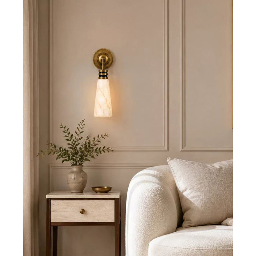 Annulita Alabaster Wall Sconce