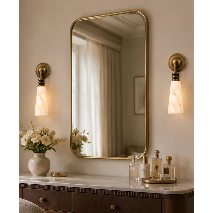 Annulita Alabaster Wall Sconce