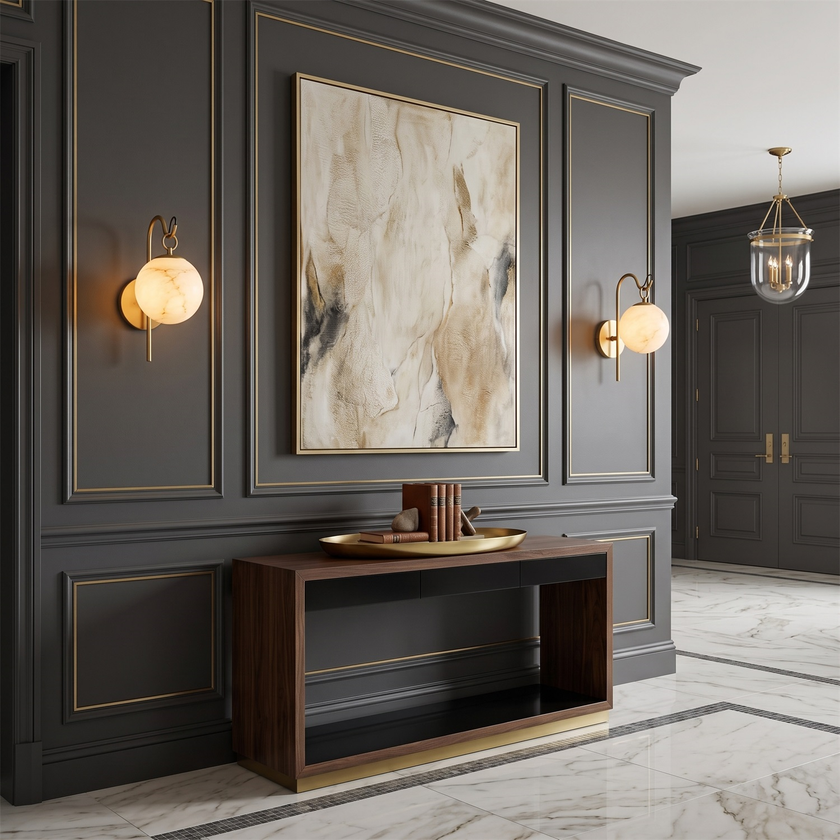 Ansaria Alabaster Wall Sconce