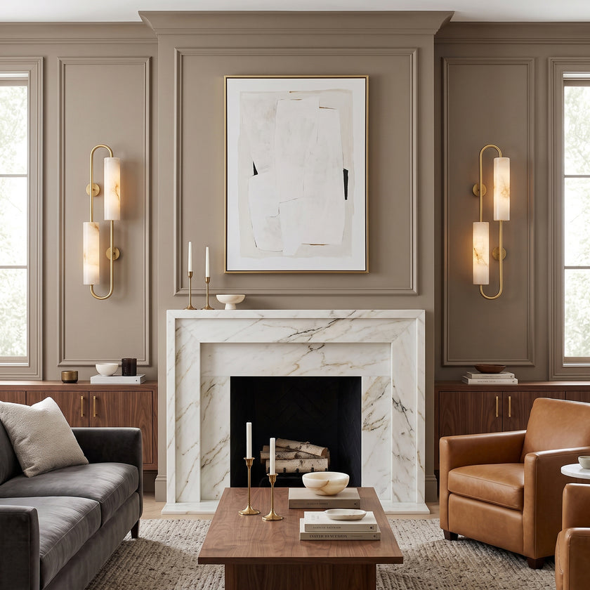 Arcolis Alabaster Wall Sconce