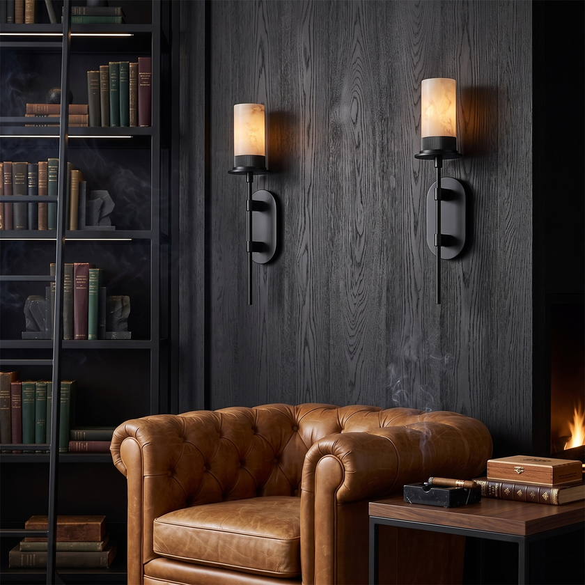 Ashcombe Alabaster Wall Sconce
