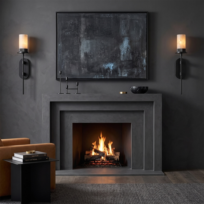 Ashcombe Alabaster Wall Sconce