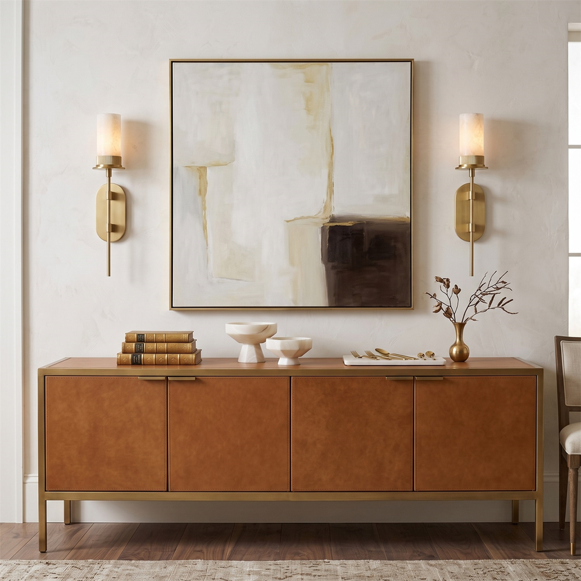 Ashcombe Alabaster Wall Sconce