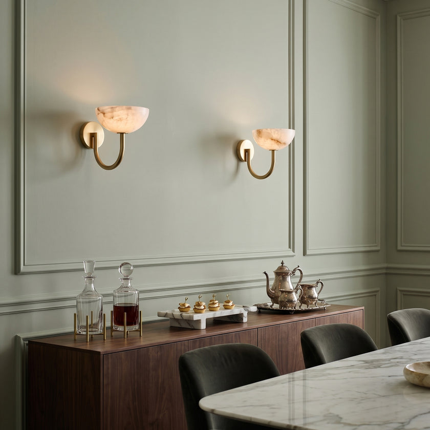 Asterwyn Alabaster Wall Sconce