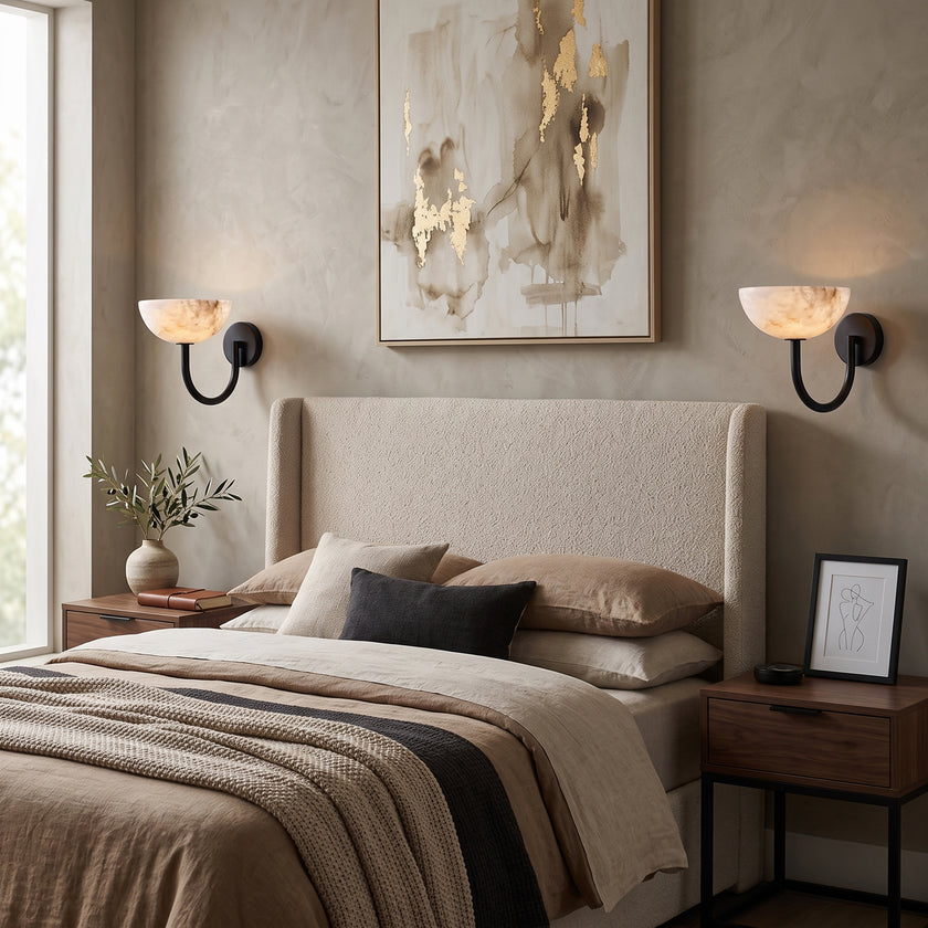 Asterwyn Alabaster Wall Sconce