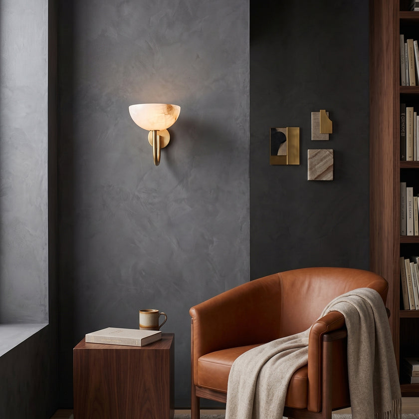 Asterwyn Alabaster Wall Sconce