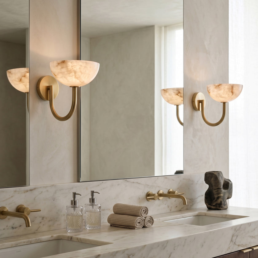 Asterwyn Alabaster Wall Sconce