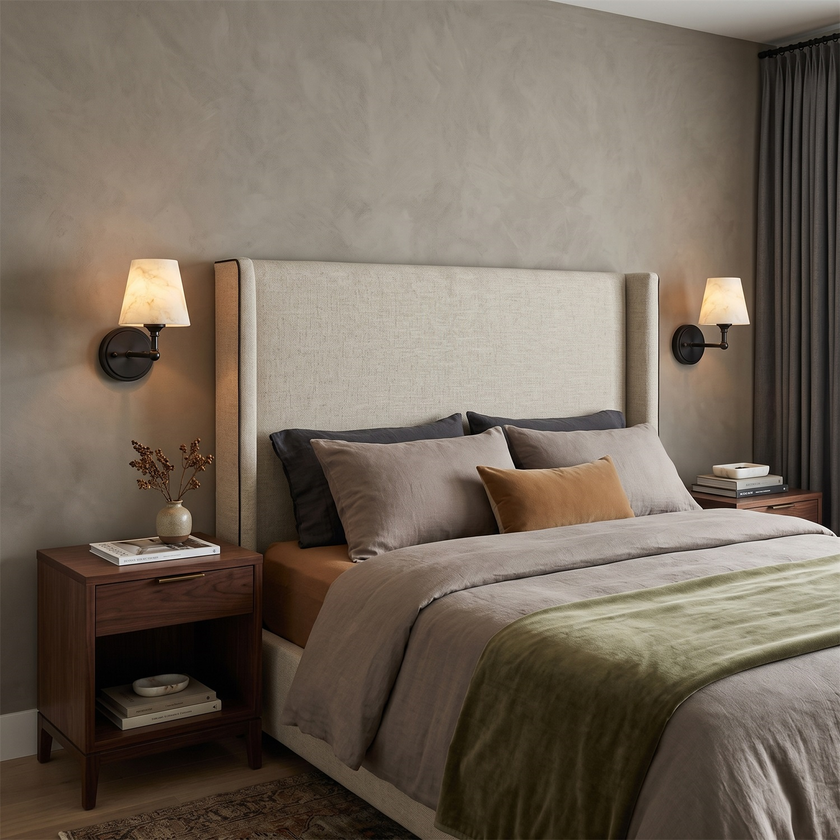 Aurelle Alabaster Wall Sconce