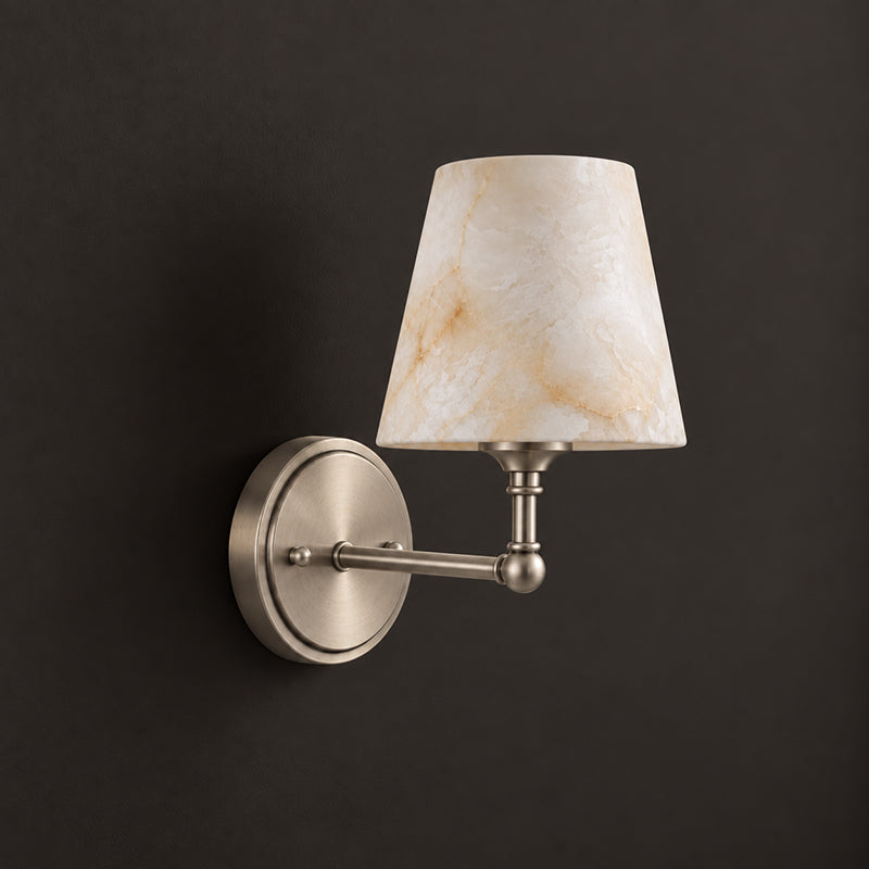 Aurelle Alabaster Wall Sconce
