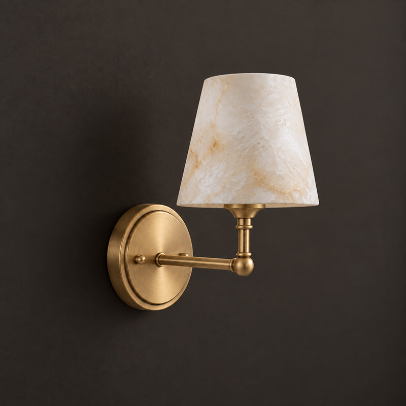 Aurelle Alabaster Wall Sconce