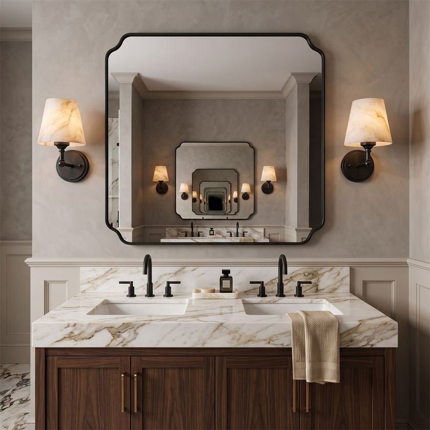 Aurelle Alabaster Wall Sconce
