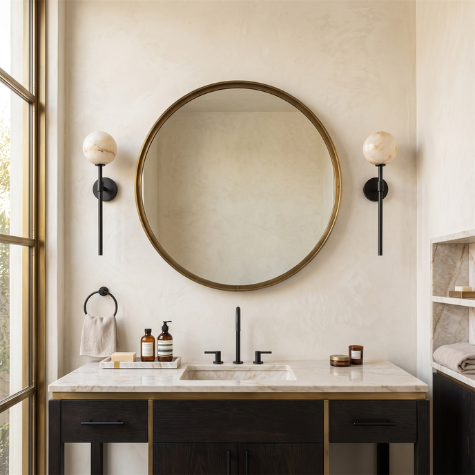 Averies Alabaster Wall Sconce – detail 5