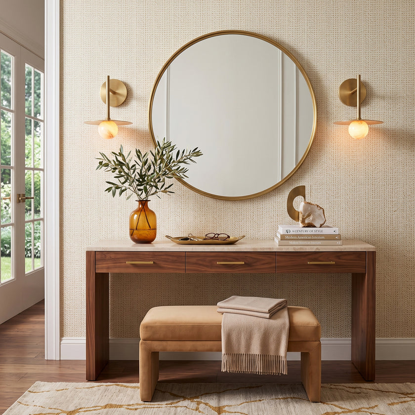 Avorin Alabaster Wall Sconce