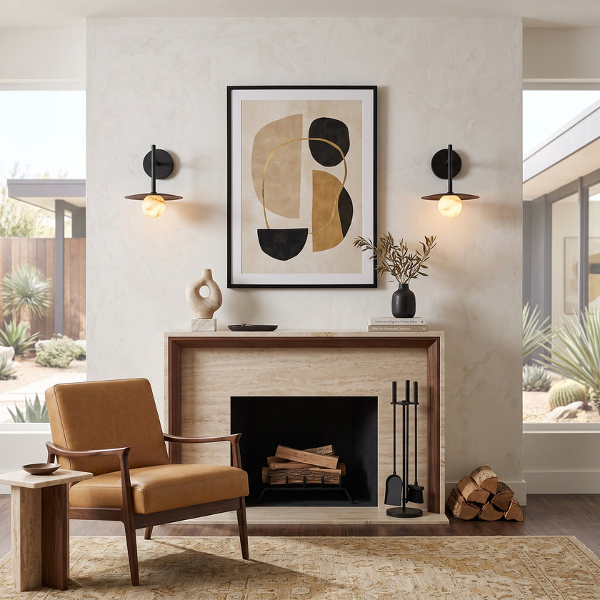 Avorin Alabaster Wall Sconce