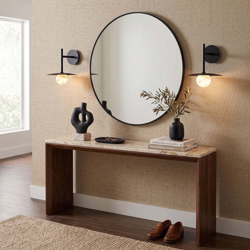 Avorin Alabaster Wall Sconce