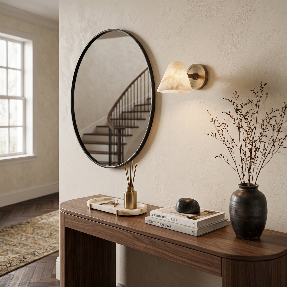 Ballston Alabaster Wall Sconce – detail 2