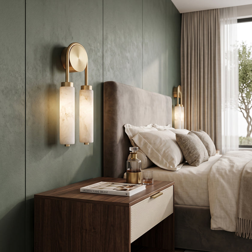 Bellandre Alabaster Wall Sconce