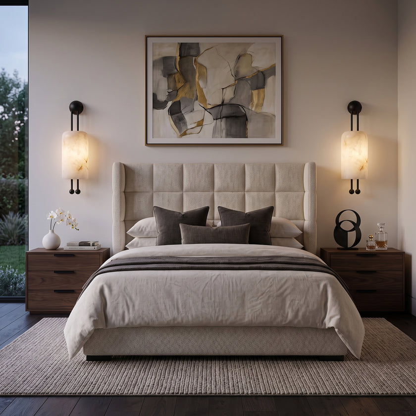 Bertha Alabaster Wall Sconce