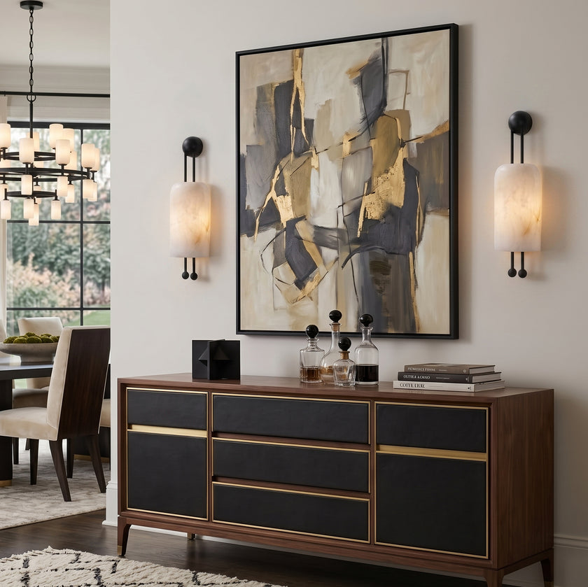 Bertha Alabaster Wall Sconce