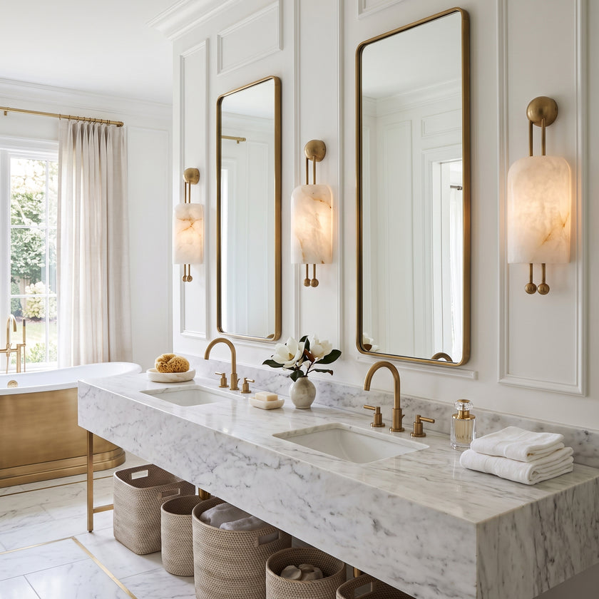 Bertha Alabaster Wall Sconce
