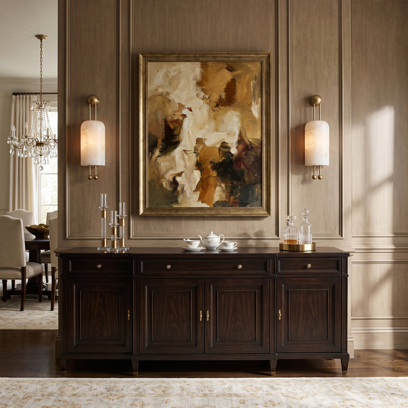 Bertha Alabaster Wall Sconce