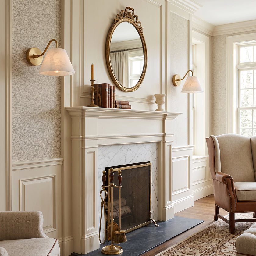 Blaine Alabaster Wall Sconce