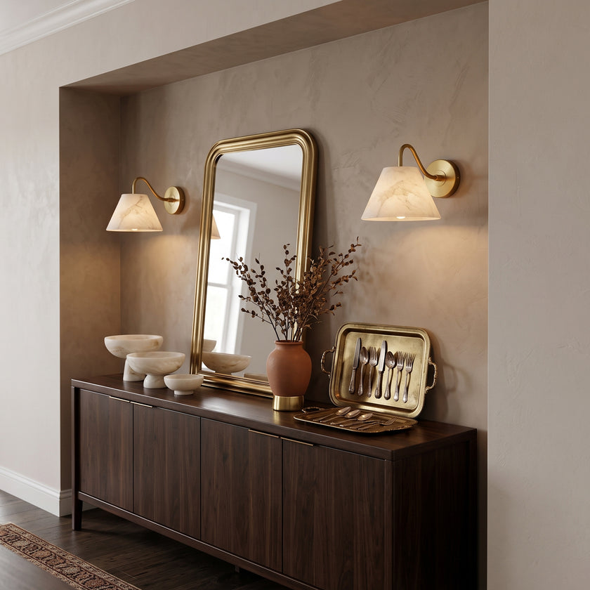 Blaine Alabaster Wall Sconce