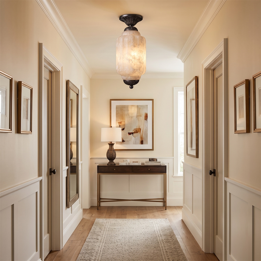 Blushora Alabaster Semi-Flush Mount