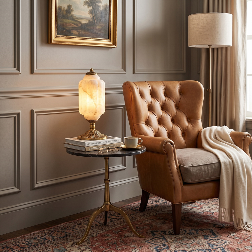 Blushora Alabaster Table Lamp