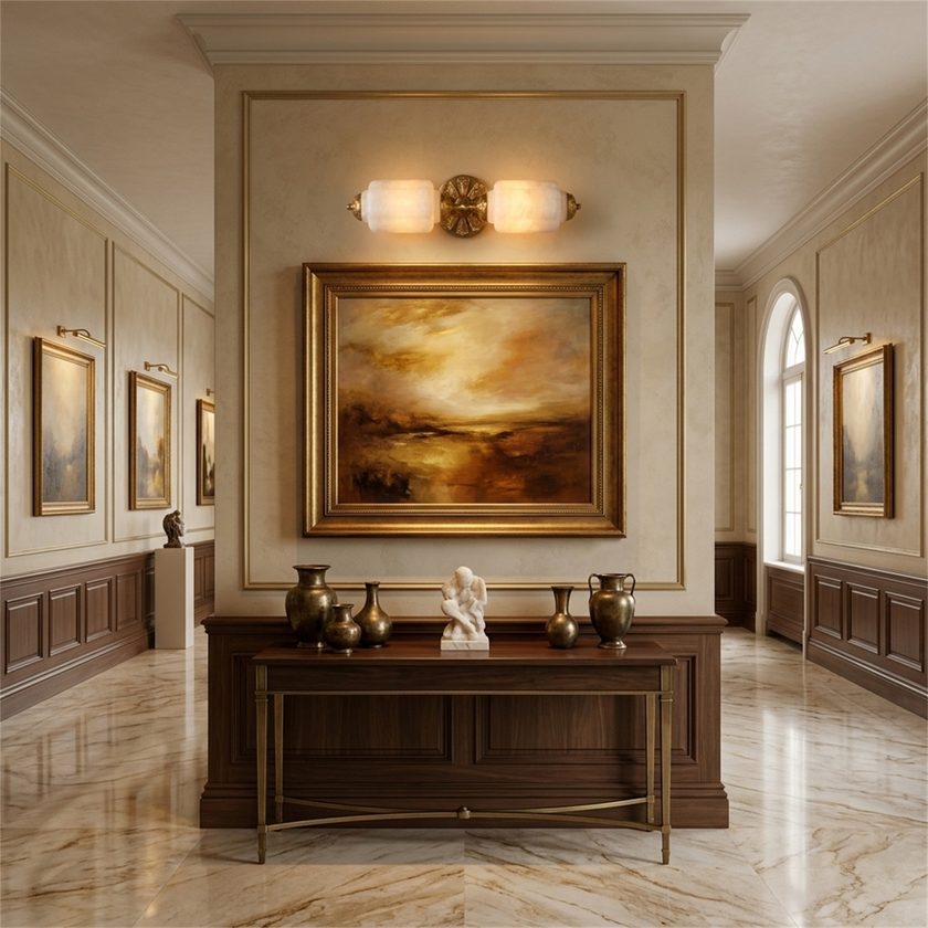 Blushora Alabaster Wall Sconce