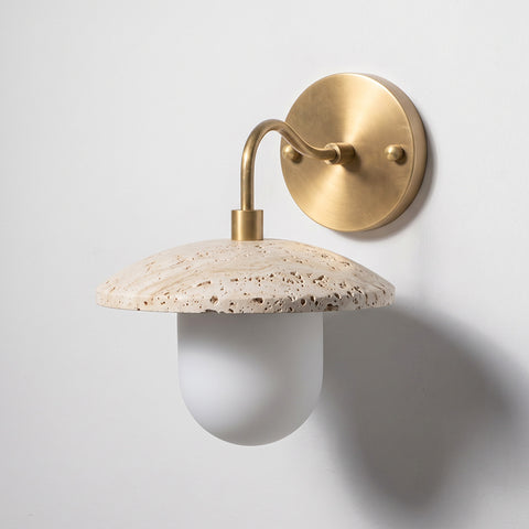 Brevane Travertine Wall Sconce