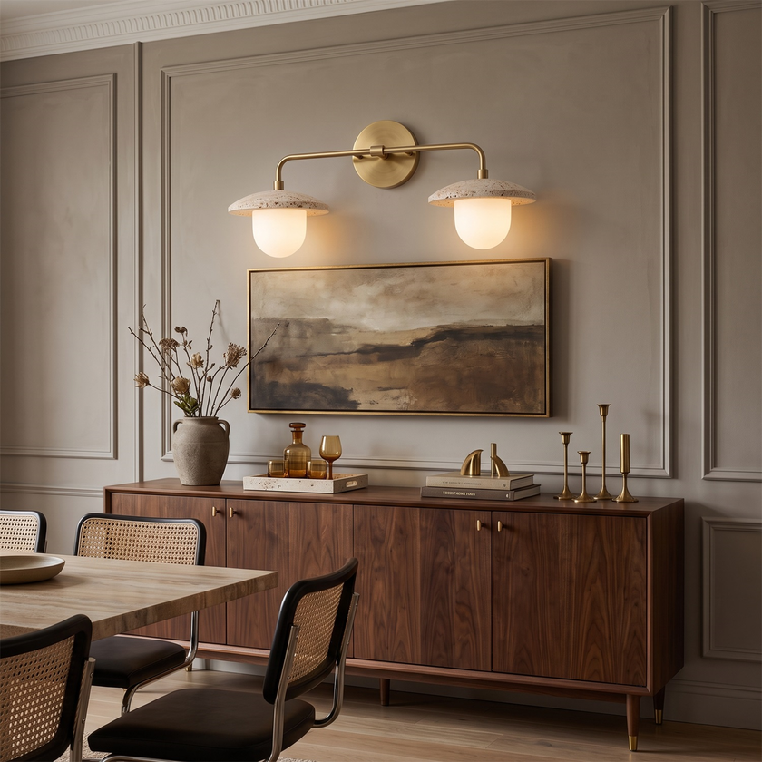 Brevane Travertine Wall Sconce
