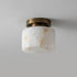 Caelvane Alabaster Semi-Flush Mount