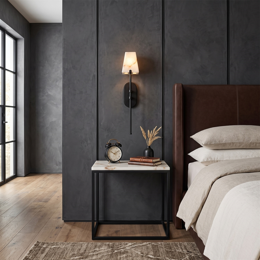 Caltheris Alabaster Wall Sconce