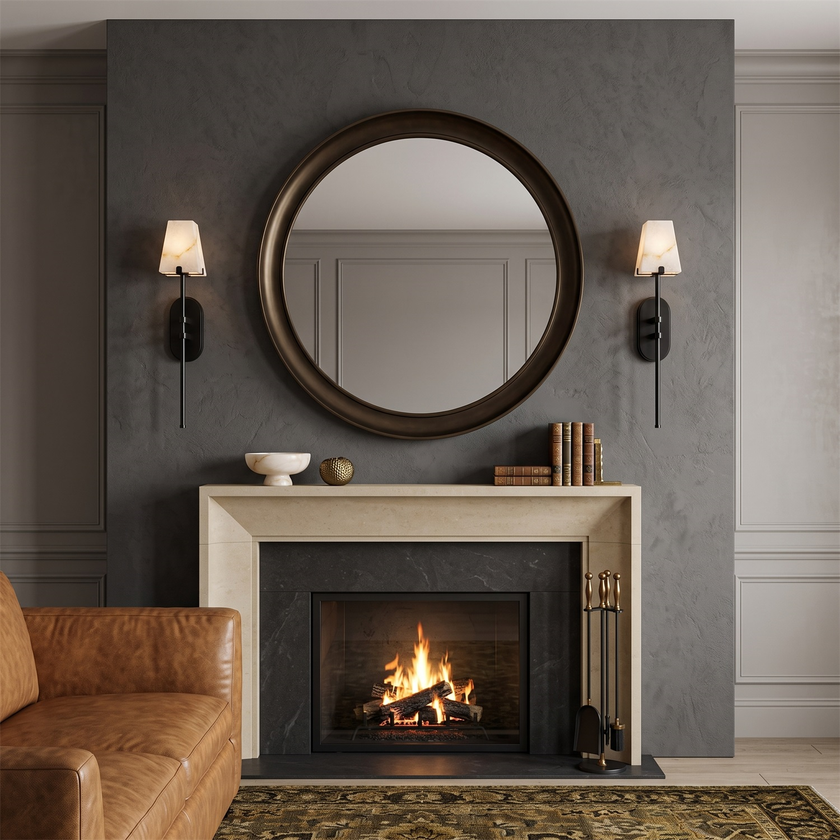 Caltheris Alabaster Wall Sconce