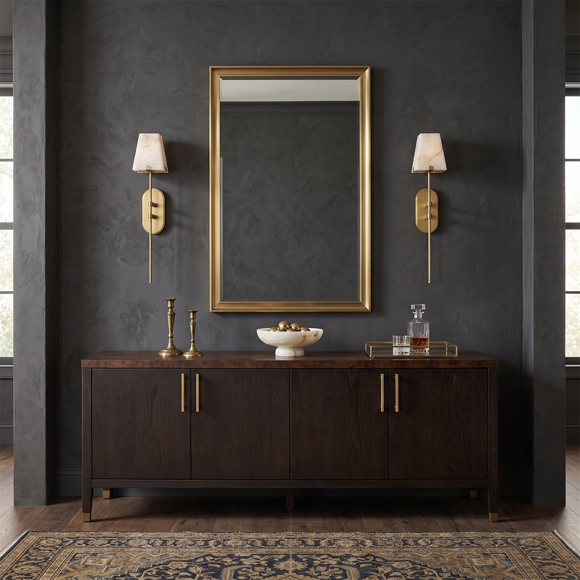 Caltheris Alabaster Wall Sconce