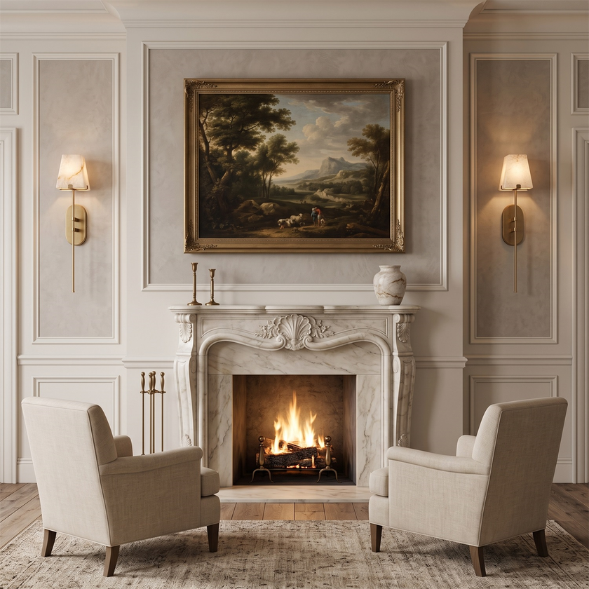 Caltheris Alabaster Wall Sconce