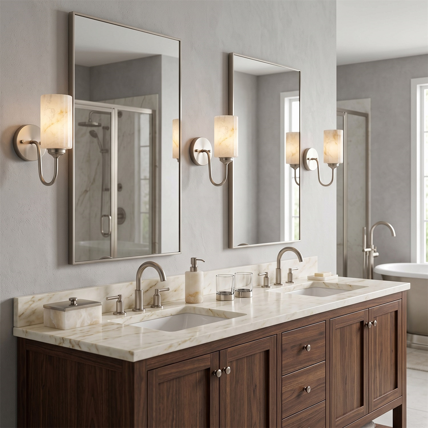 Cavorne Alabaster Wall Sconce
